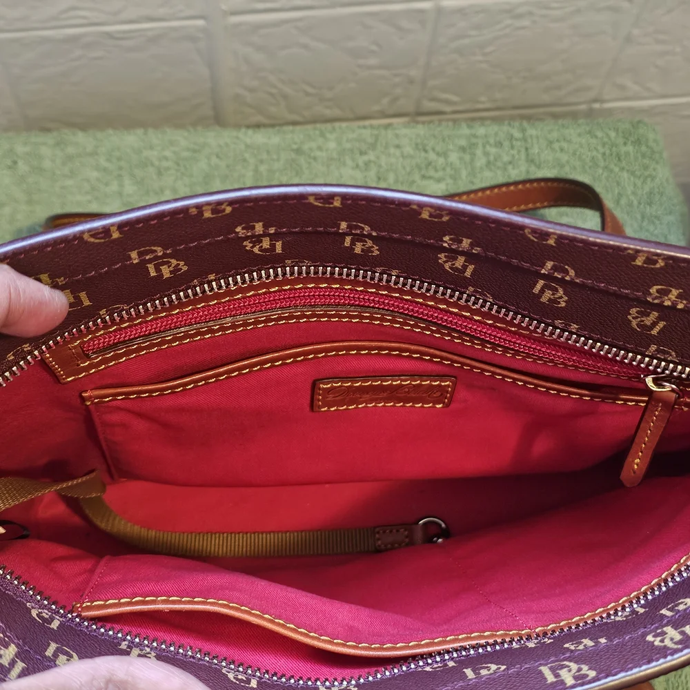 Dooney & Bourke Wine-Colored Tote Bag - Picture 10 of 10